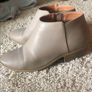 Tan Leather Booties